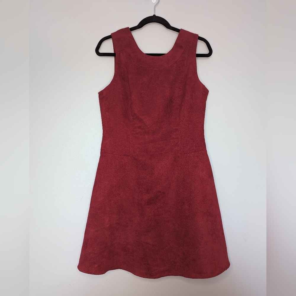 BCBG║Red Suede Dress║Size 8